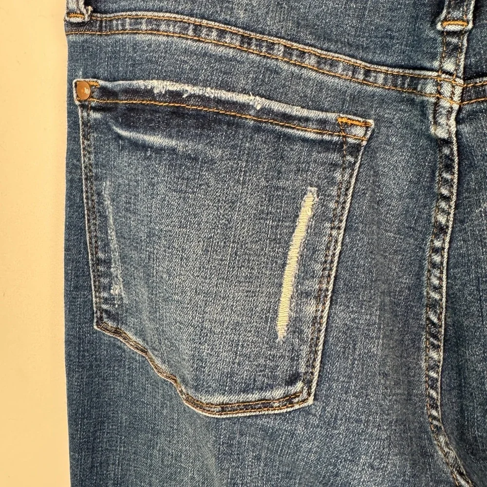 Judy Blue Boyfriend Fit Jean Size 11/30 JB88305 Destroyed Stretch Denim Mid Rise